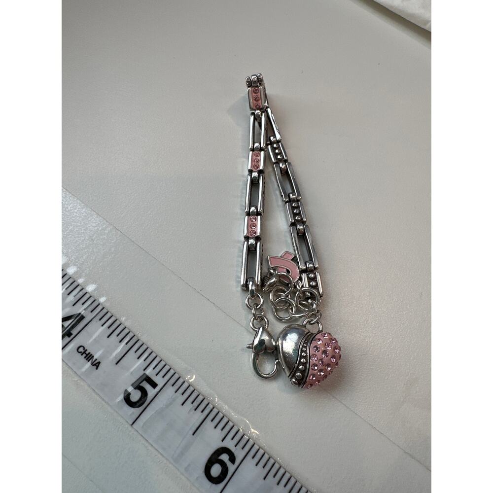 Brighton Power of Pink Breast Cancer Awareness heart bracelet - Picture 6 of 6